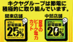 キクヤグループは節電に積極的に取り組んでいます
