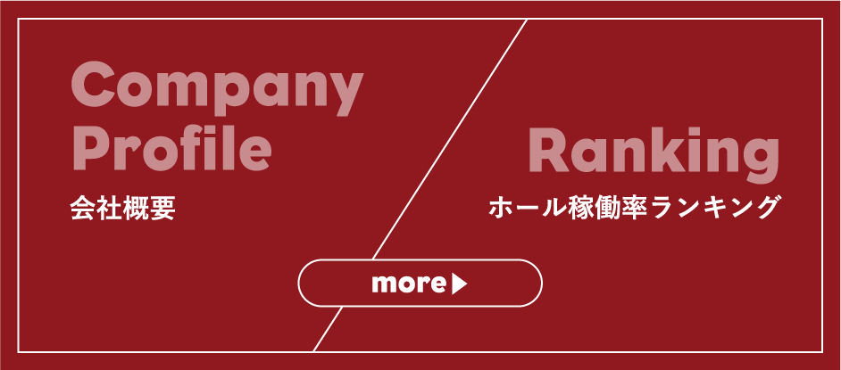 会社概要/ホール稼働率ランキング